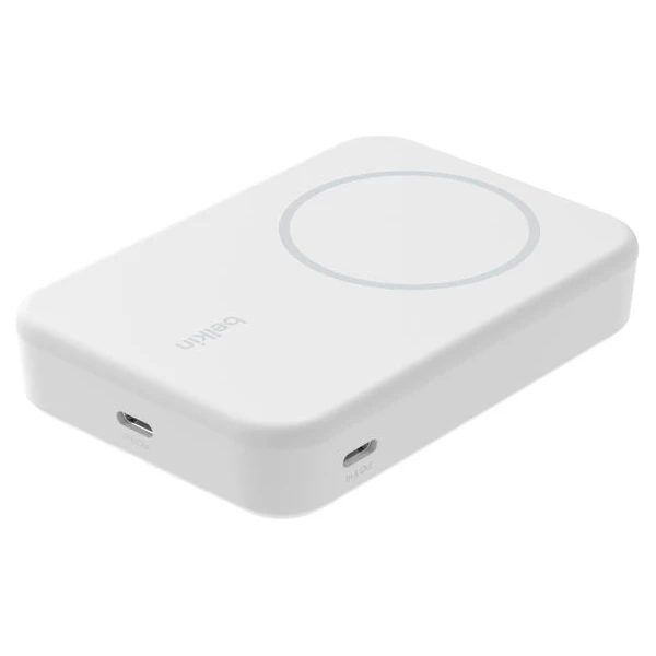 Belkin Boost Charge Pro (Qi2) MagSafe powerbanka, 10000mAh, 15W, bílá - Powerbanky - Obrázek NGAB000J01