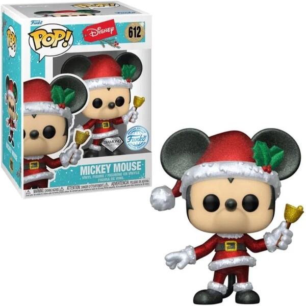 Levně Funko POP! #612 Disney: Holiday - Mickey (Diamond Glitter)