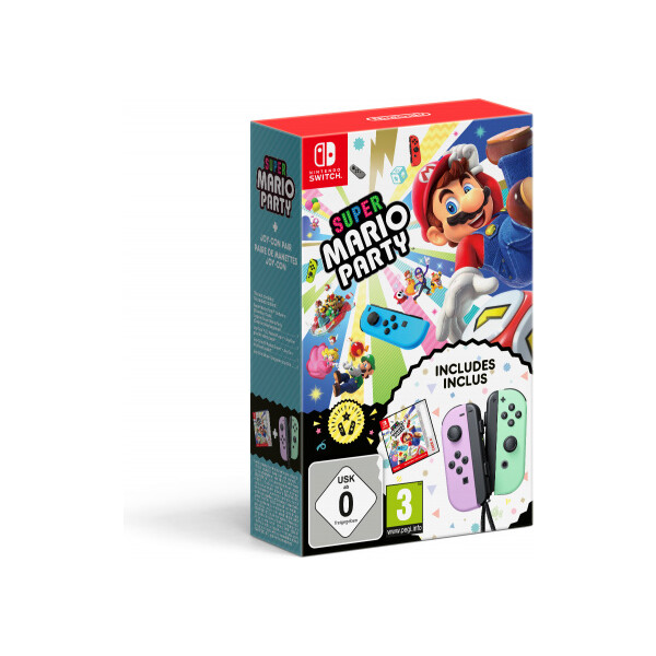 Levně Super Mario Party + Joy-Con Pastel Purple/Green bundle