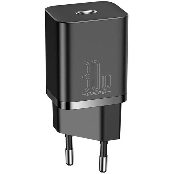 Baseus Rychlonabíječka do sítě Super Si USB-C PD QC 30W černá