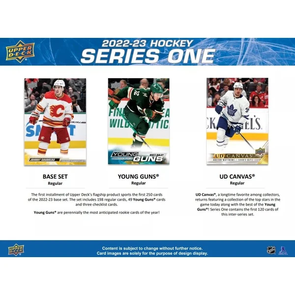 Hokejové karty Upper Deck - 22-23 Series 1 Retail Balíček - Hokejové karty - Obrázek NYF3G00101