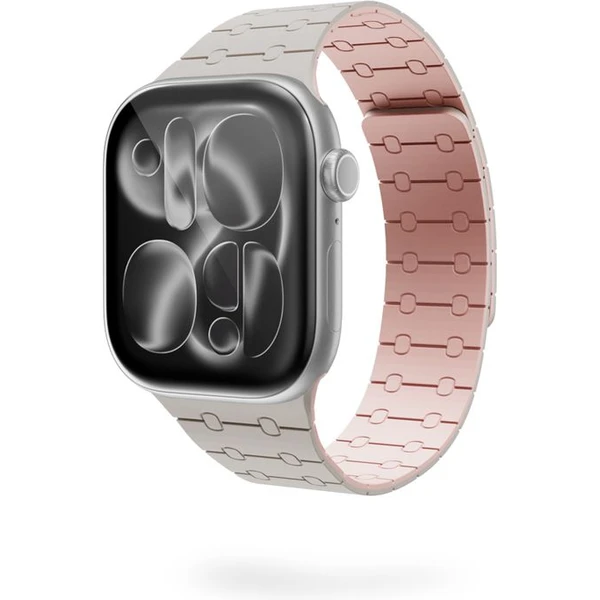 Epico Magnetic+ silikonový řemínek pro Apple Watch 49/46/45/44/42mm hvězdně bílý - Řemínky - Obrázek O0SJ000K01