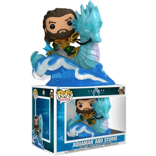 Funko POP! #295 Ride DLX: Aquaman and the Lost Kingdom - Aquaman on Storm - Funko POP! - Hlavní obrázek