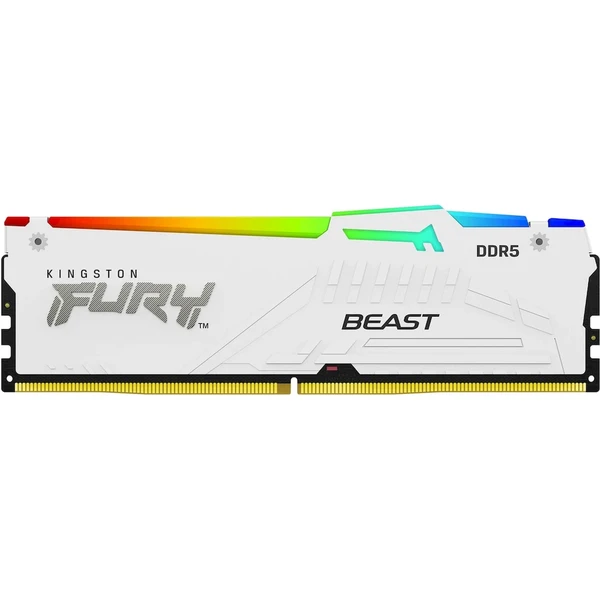 Kingston FURY Beast White RGB DDR5 32GB 6000MT/s CL30 DIMM (2x16GB) XMP - Operační paměti - Obrázek O1CF000O01