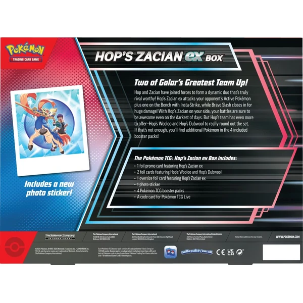 Pokémon TCG: Hop’s Zacian ex Box - Pokémon karty - Obrázek O34D000K01