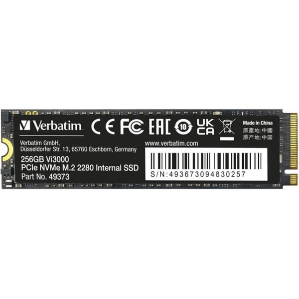 VERBATIM SSD Vi3000 Internal PCIe NVMe M.2 SSD 256GB - SSD disky - Hlavní obrázek