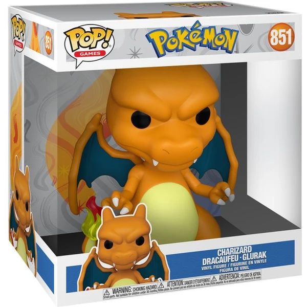 Funko POP! #851 Jumbo: Pokémon - Charizard 25 cm (Super Sized) - Funko POP! - Obrázek O4I6000N01