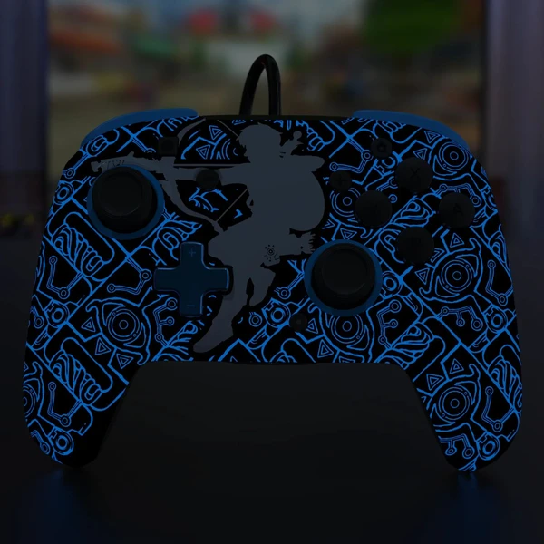 PDP Padwired Rematch drátový ovladač GITD - Zelda Sheikah (Switch) - Herní ovladače - Obrázek O7B6000O01