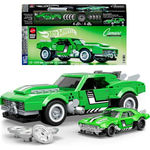 Mattel Brick Shop sestavitelný model Hot Wheels - Custom 68 Camaro (Speed series) - Stavebnice - Obrázek OA6L000K01