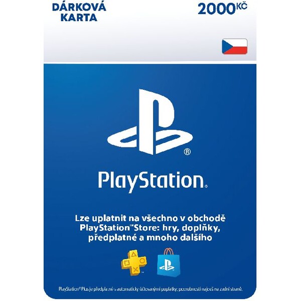 Levně PlayStation Store - Dárková karta 2000 Kč (digitální verze)