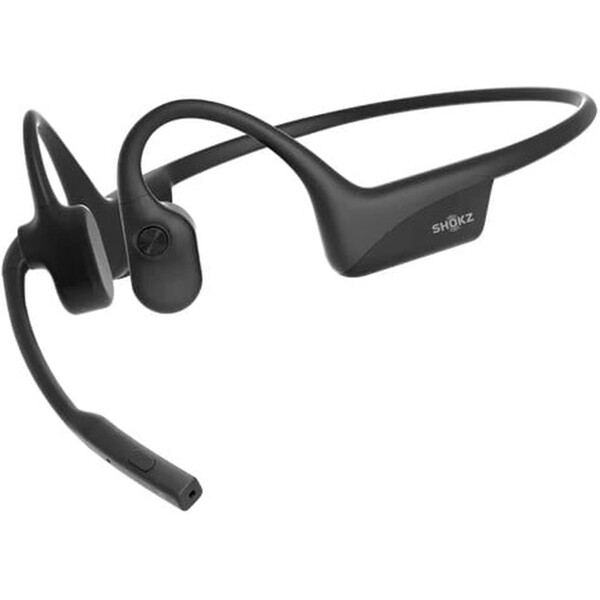 Levně Shokz OpenComm 2 bez adaptéru, Bluetooth sluchátka před uši s mikrofonem, černá