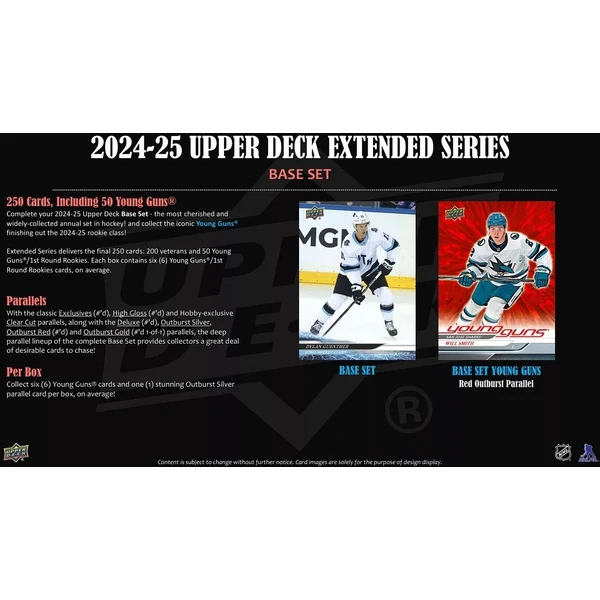 Hokejové karty 2024-25 Upper Deck Extended Series Hockey Hobby Box - Hokejové karty - Obrázek OQ1H000L01