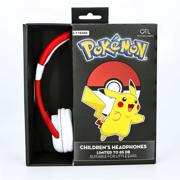 OTL dětská náhlavní sluchátka s motivem Pokémon červené - Sluchátka - Obrázek OQHB300401