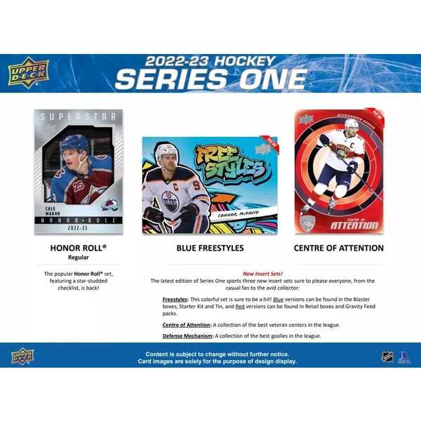 Hokejové karty Upper Deck - 22-23 Series 1 Retail Balíček - Hokejové karty - Obrázek OYF3G00101