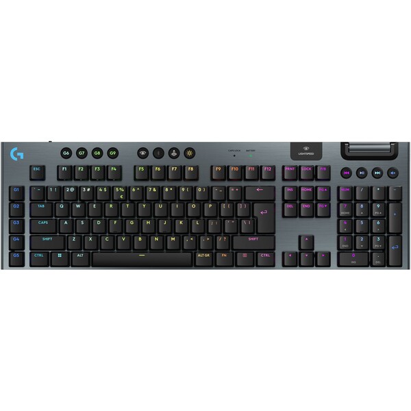 Logitech G915 X LIGHTSPEED Clicky herní klávesnice US černá