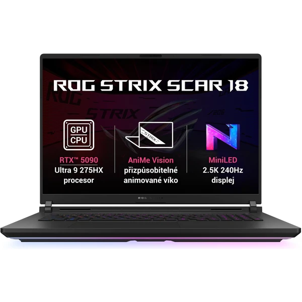 ASUS ROG Strix Scar 18 G835 (G835LX-NEBULA007X) černý - Notebooky - Hlavní obrázek