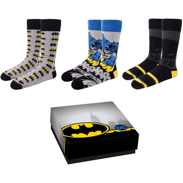 Levně Cerda ponožky - Batman 36/41 (3 páry)