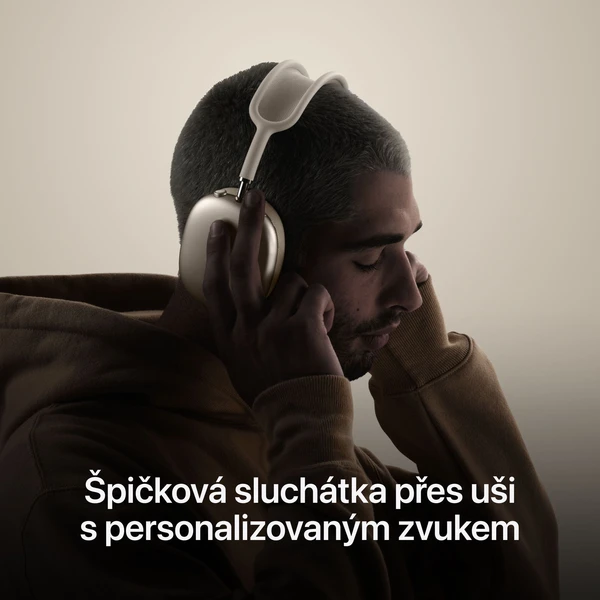 Apple AirPods Max (2024) bezdrátová sluchátka hvězdně bílá - Sluchátka - Obrázek Q2R7000K01