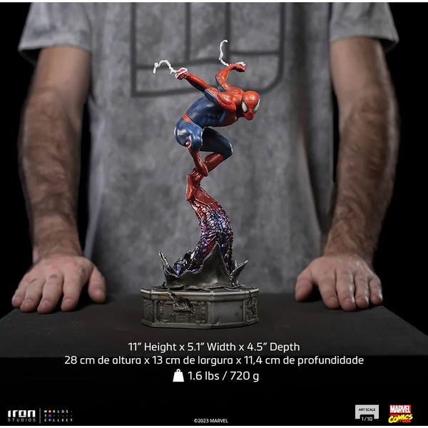 Soška Iron Studios Art Scale 1/10 Deluxe Spider-man vs Villains - Spider-Man 37 cm - Sochy a sošky - Obrázek Q3M7000J01