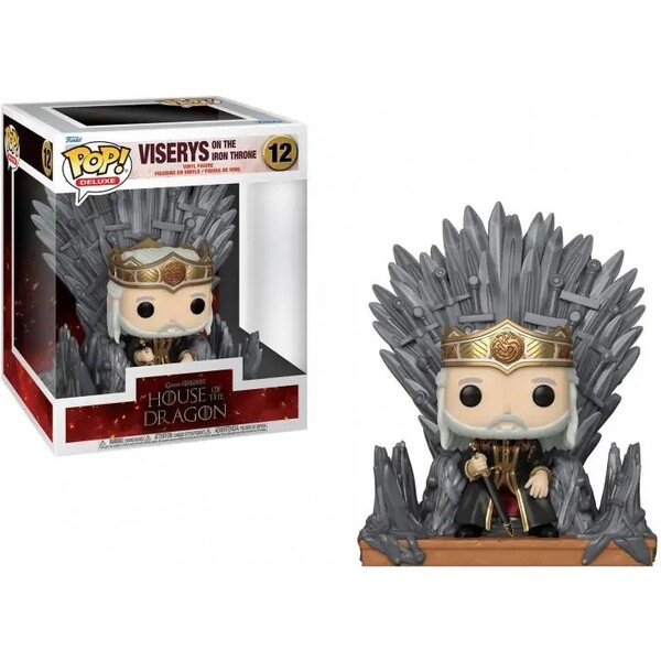 Levně Funko POP! #12 Deluxe: House of the Dragon S2 - Viserys on Throne 15 cm