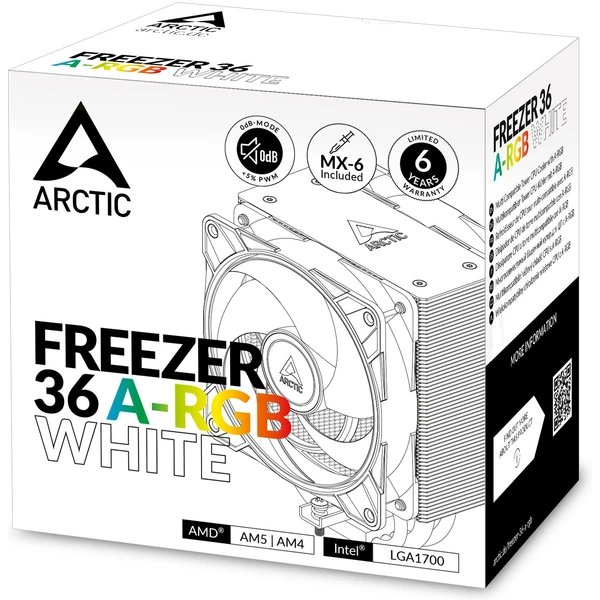 Arctic Freezer 36 ARGB bílý - Chladiče - Obrázek Q769000K01