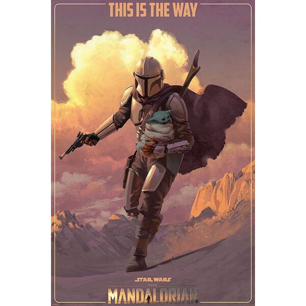 Levně Plakát Star Wars: The Mandalorian - On The Run (259)
