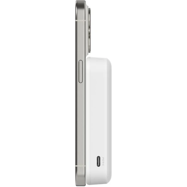 Belkin Boost Charge Pro (Qi2) MagSafe powerbanka, 10000mAh, 15W, bílá - Powerbanky - Obrázek QGAB000J01