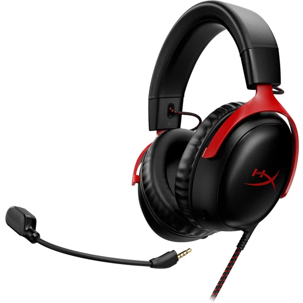 HyperX Cloud III herní headset červený - Sluchátka - Obrázek QGOP100501
