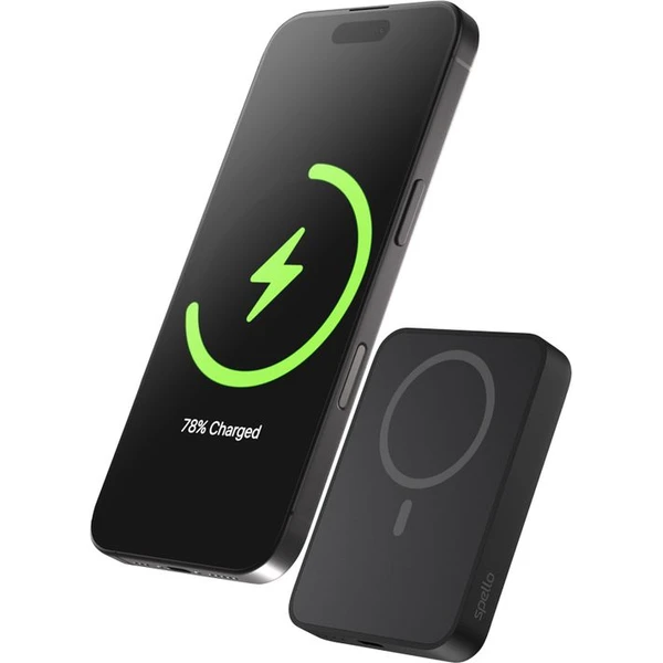 Spello ForcePack 5000mAh magnetická bezdrátová powerbanka černá - Powerbanky - Obrázek QHPD000K01