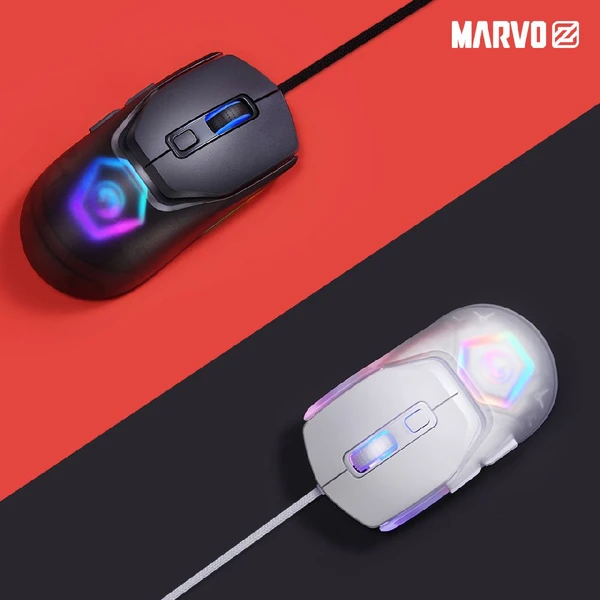 Marvo FIT LITE G1 herní drátová myš bílá - Myši - Obrázek QTGL300401