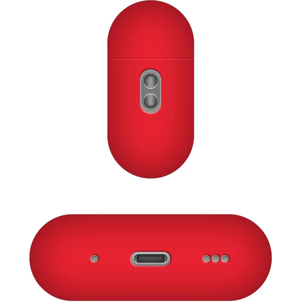 FIXED Silky silikonové pouzdro pro Apple AirPods Pro/Pro 2 červené - Pouzdra - Obrázek QYS1000601