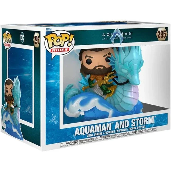 Funko POP! #295 Ride DLX: Aquaman and the Lost Kingdom - Aquaman on Storm - Funko POP! - Obrázek R16D000P01