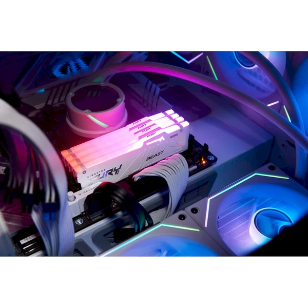 Kingston FURY Beast White RGB DDR5 32GB 6000MT/s CL30 DIMM (2x16GB) XMP - Operační paměti - Obrázek R1CF000O01