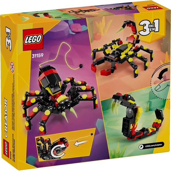 LEGO Creator 3 v 1 31159 Divoké zvíře: Překvapivý pavouk - LEGO - Obrázek R4SE000J01