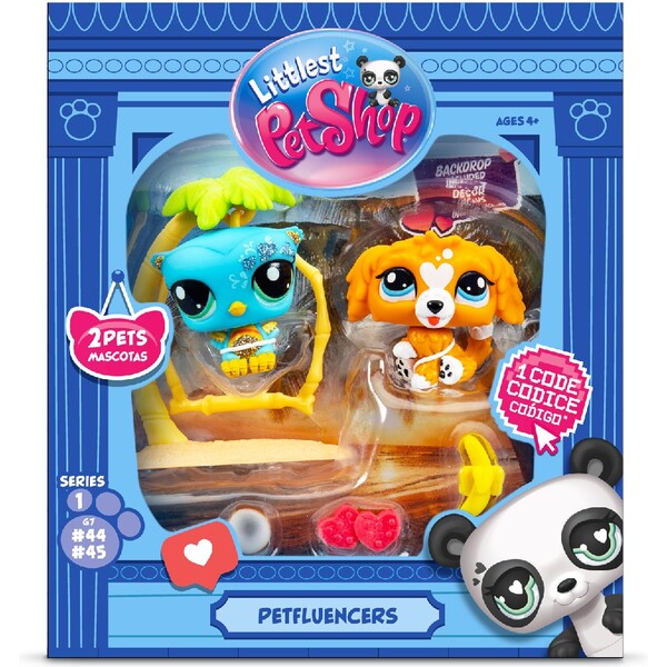 Littlest Pet Shop balení 2 figurek Petfluenceři MIX