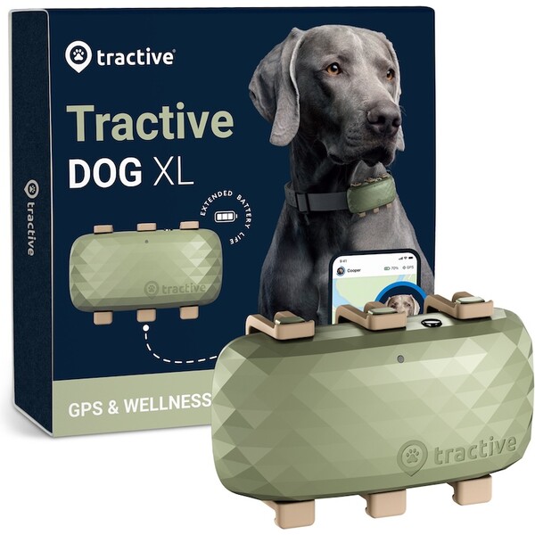 Levně Tractive GPS DOG XL tracker polohy a aktivity pro psy zelený