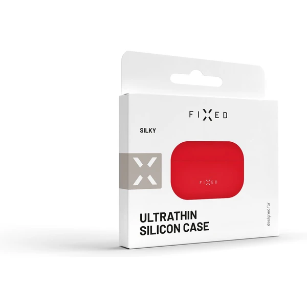 FIXED Silky silikonové pouzdro pro Apple AirPods Pro/Pro 2 červené - Pouzdra - Obrázek RYS1000601