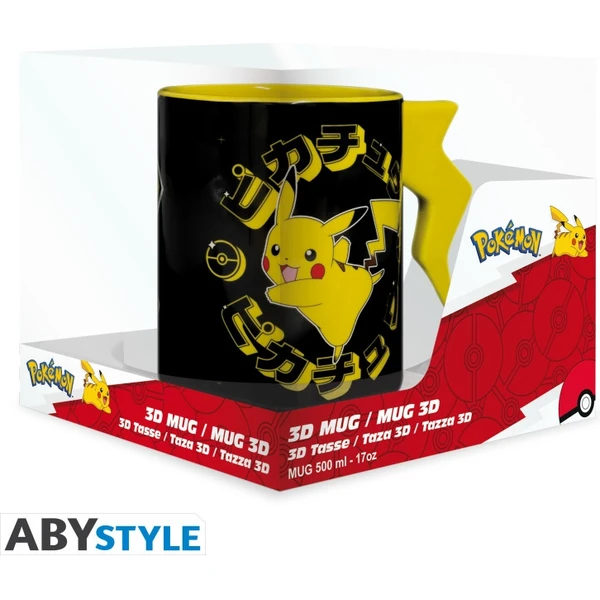 3D Hrnek Abysse Corp Pokémon - Pikachu Lightening Bolt 460 ml - Hrnky - Obrázek S2EF000L01