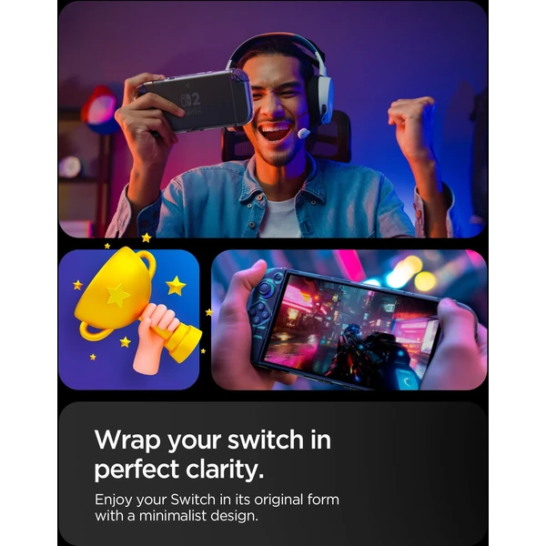 Spigen Air Fit pouzdro Nintendo Switch 2 čiré - Pouzdra - Obrázek S4QF000L01