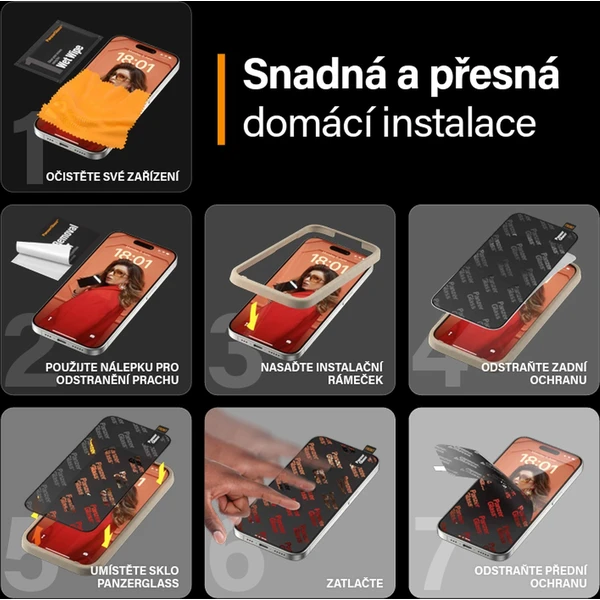 PanzerGlass EyeCare ochranné sklo Apple iPhone 15 Pro Max - Ochranné folie a skla - Obrázek S4TS100501