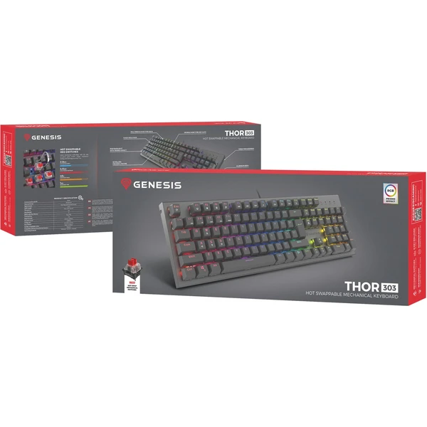 Genesis THOR 303 RGB mechanická klávesnice CZ/SK - Klávesnice - Obrázek S5I5000O01