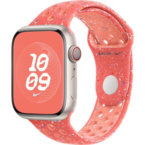 Apple Watch 49/45/44/42mm žhavě oranžový sportovní řemínek Nike M/L