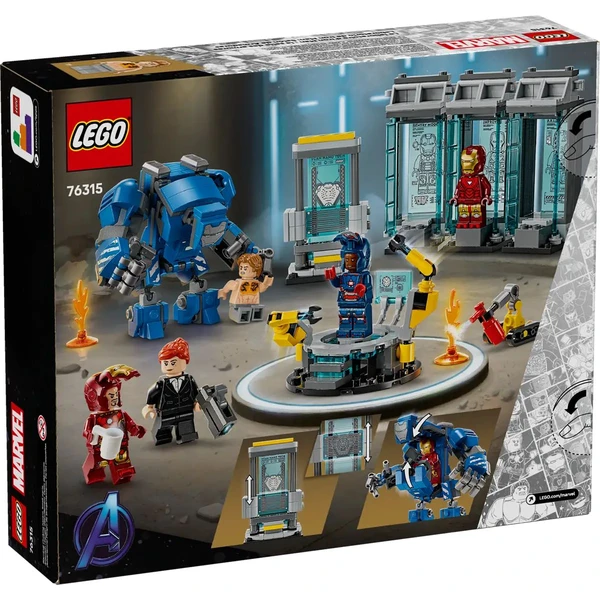 LEGO Marvel 76315 Iron Man a jeho laboratoř: Síň brnění - LEGO - Obrázek S77G000N01
