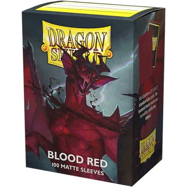 Levně Dragon Shield Standard Matte Sleeevs Blood Red Simurag (100 sleevů)
