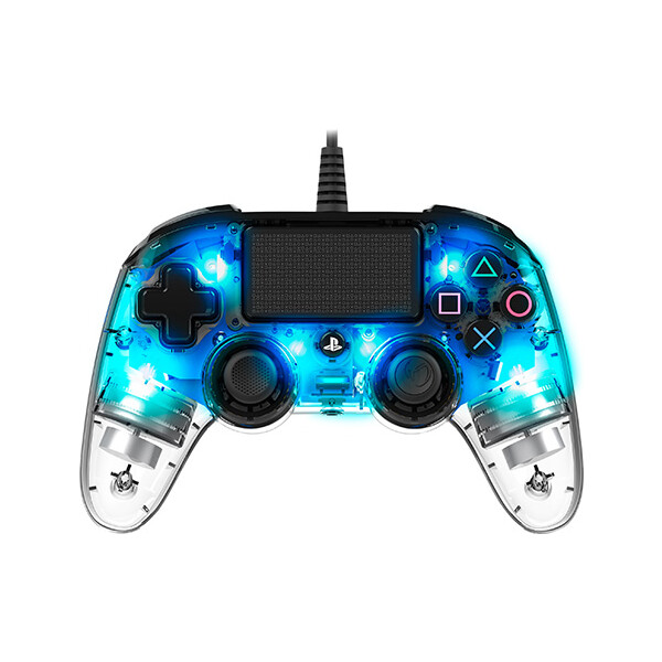 Levně Gamepad Nacon Compact Controller Clear Blue (PS4)