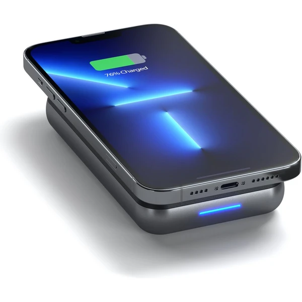 Satechi Powerbanka s bezdrátovou nabíječkou 10 000 mAh vesmírně šedá - Powerbanky - Obrázek SBH8000601