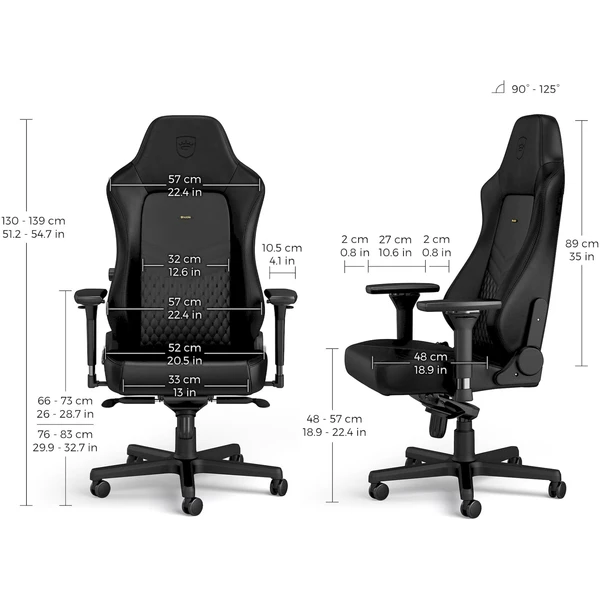 noblechairs HERO Real Leather herní křeslo černé - Počítačové židle - Obrázek SDUA000J01