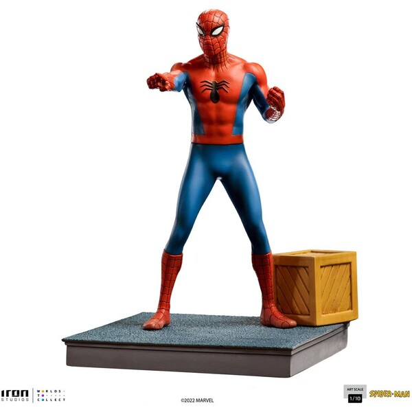 Levně Soška Iron Studios Marvel: Animated Series 60s - Spider-Man Art Scale 1/10