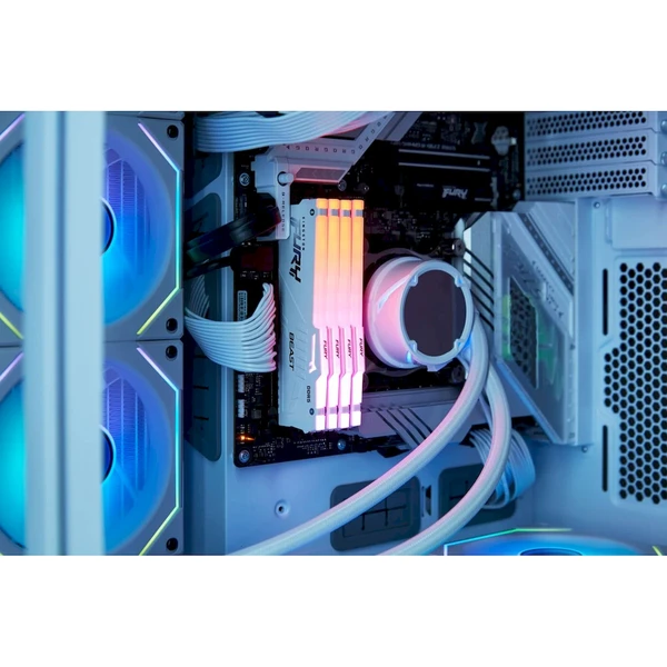 Kingston FURY Beast White RGB DDR5 32GB 6000MT/s CL30 DIMM (2x16GB) XMP - Operační paměti - Obrázek T1CF000O01