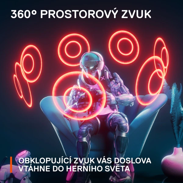 SteelSeries Arctis Nova 1P herní sluchátka bílá - Sluchátka - Obrázek T2FJ300401